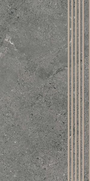 Authority Graphite Stopnica Prosta Nacinana Mat. 29,8X59,8