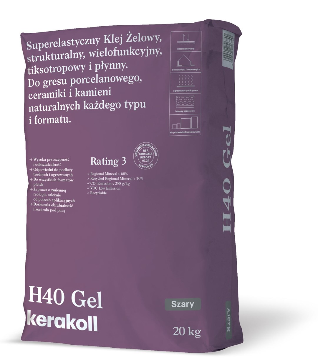 H40® Gel Szary 20 Kg