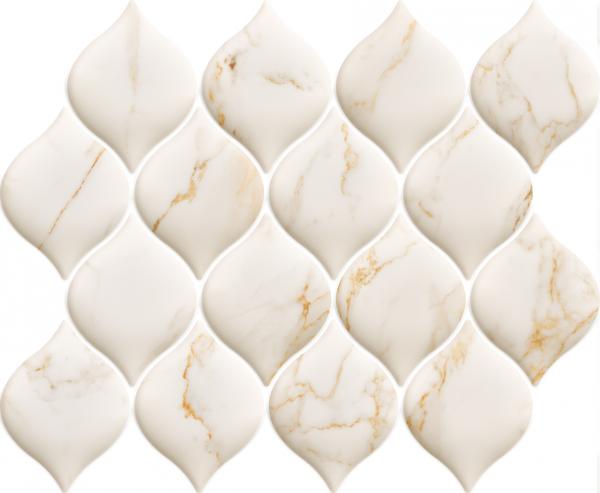 Bliss Gold Mozaika Prasowana Polysk Arabeska 26,5X20,2