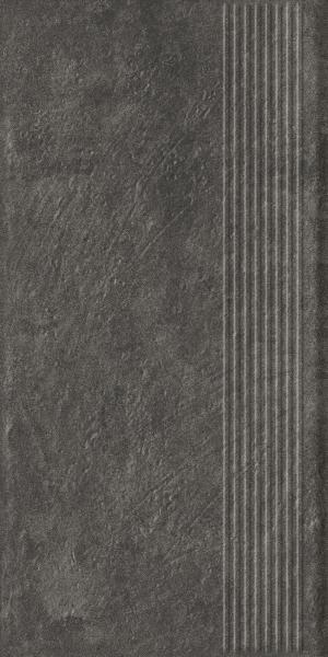 Carrizo Basalt Stopnica Prosta Struktura Mat 30,0X60,0