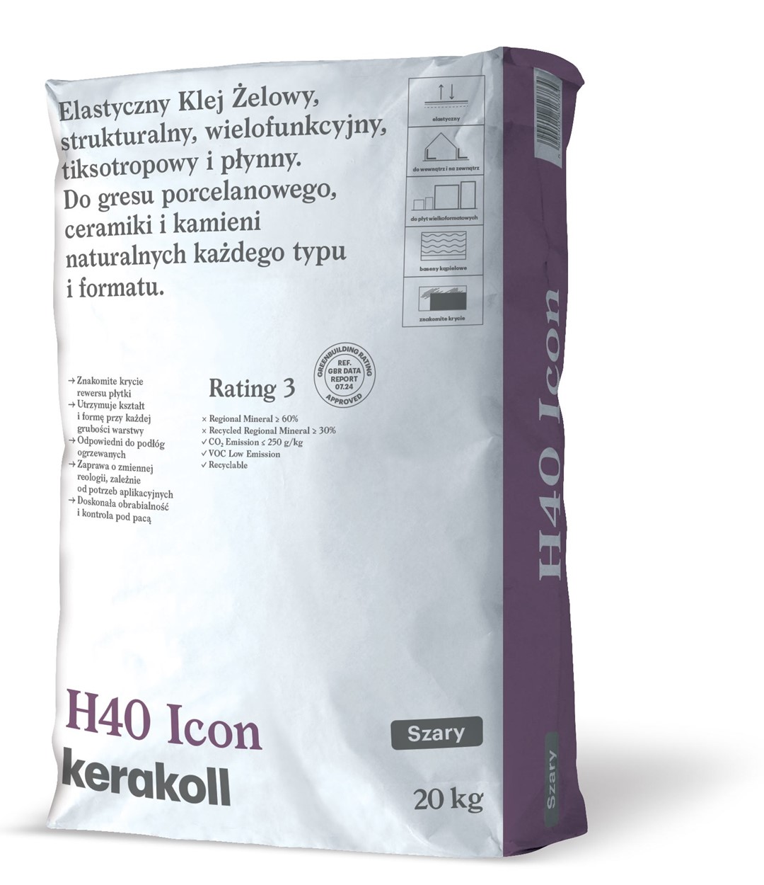 H40® Icon Szary 20 Kg