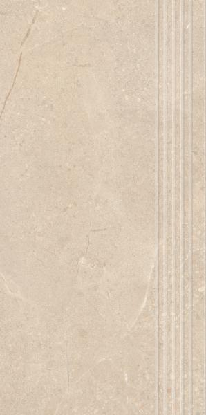 Sunnydust Light Beige Stopnica Prosta Nacinana Mat. 29,8X59,8