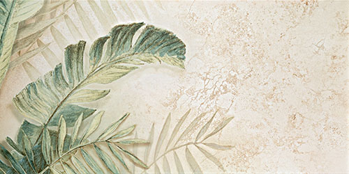 Alabaster Shine Leaves B Obraz Gresowy Element 3 59,8X119,8