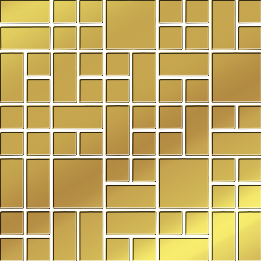 Gold Glass Mosaic 25X25